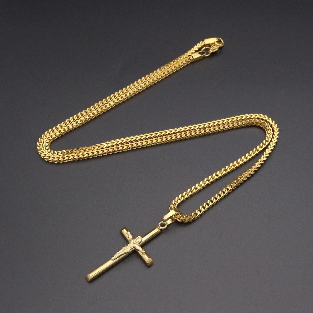 Eternity Stainless Steel Cross Necklace - Kirijewels.com