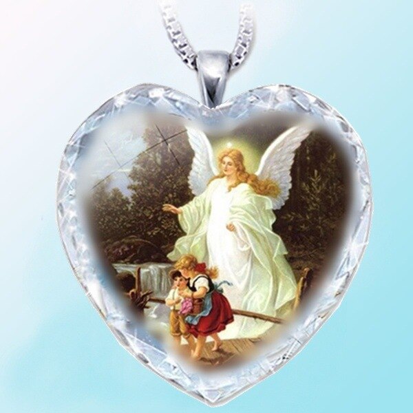 Virgin Mary And Jesus Cross Necklace