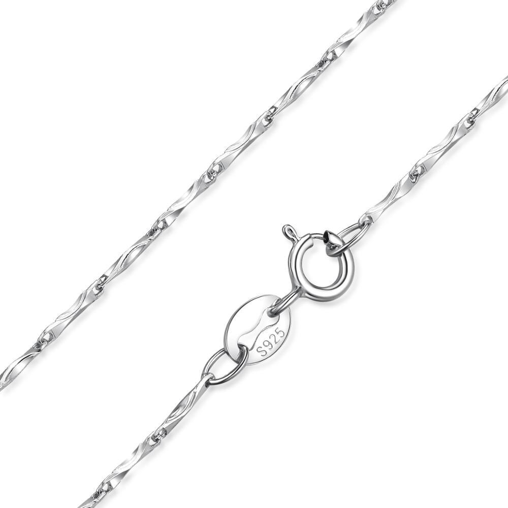 Grace 100% Genuine 925 Sterling Silver Chain Necklace - Kirijewels.com