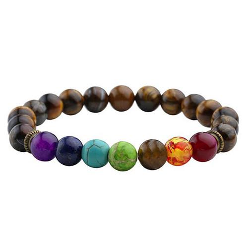 Buddha Prayer Natural Stone Yoga Bracelet-Charm Bracelets-Kirijewels.com-colorful-Kirijewels.com