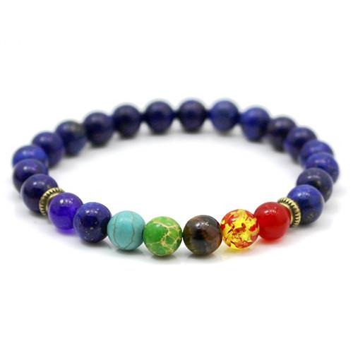 Buddha Prayer Natural Stone Yoga Bracelet-Charm Bracelets-Kirijewels.com-purple-Kirijewels.com