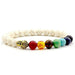 Buddha Prayer Natural Stone Yoga Bracelet-Charm Bracelets-Kirijewels.com-White Stone-Kirijewels.com