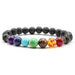 Black Lava Healing Yoga Bracelet-Charm Bracelets-Kirijewels.com-Black lava stone-Kirijewels.com