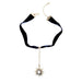 Crystal Star Ribbon Choker Necklace-Choker Necklaces-Kirijewels.com-black-37cm-Kirijewels.com