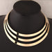 Eva Trendy Metal Torque Jewelry Set - Kirijewels.com