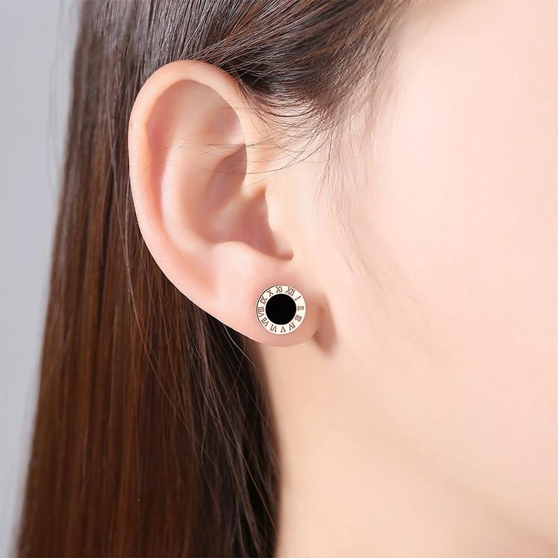 Eva Roman Numeral Crystal Earrings - Kirijewels.com