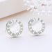 Eva Roman Numeral Crystal Earrings - Kirijewels.com