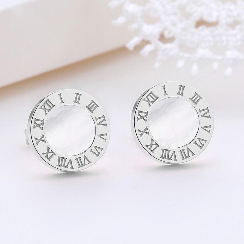 Eva Roman Numeral Crystal Earrings - Kirijewels.com