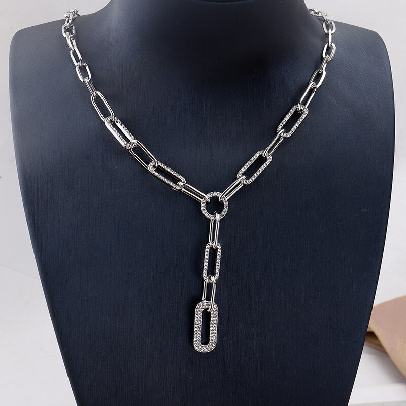 Gothic Personality Hip-Hop Clavicle Chain Necklace