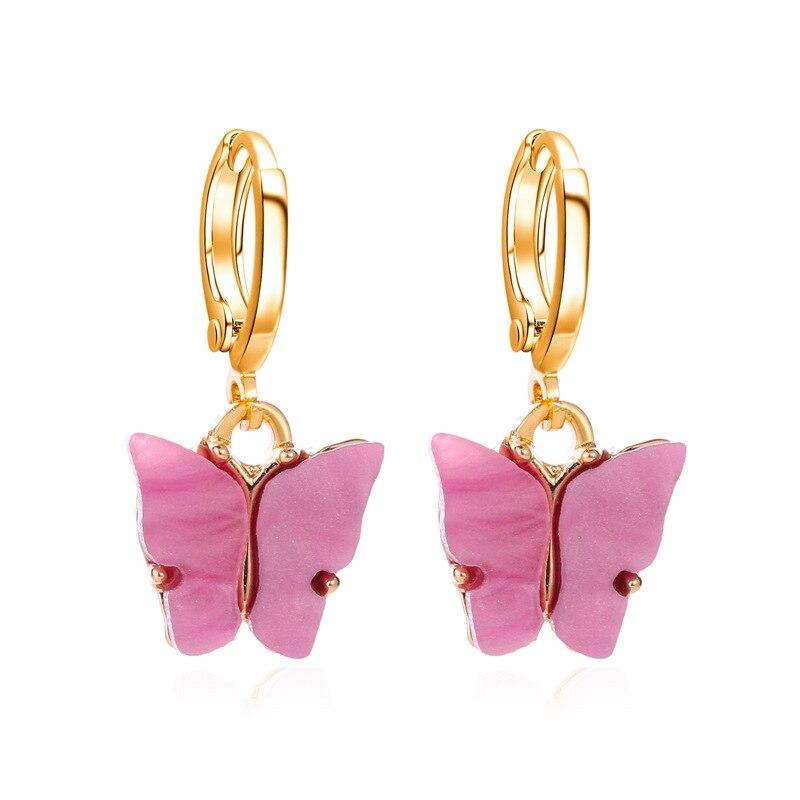 Korean Acrylic Butterfly Earrings - Kirijewels.com