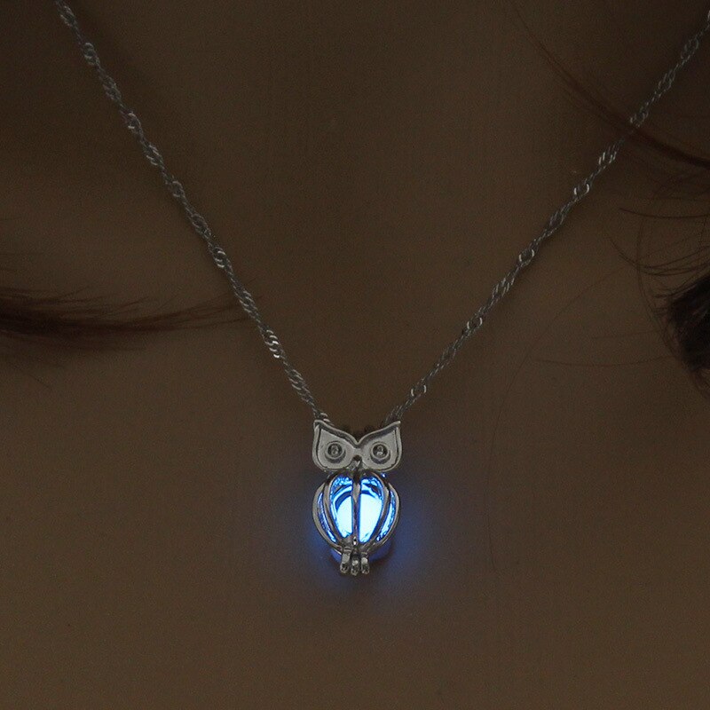 Luna Glowing Stone Moon Necklace