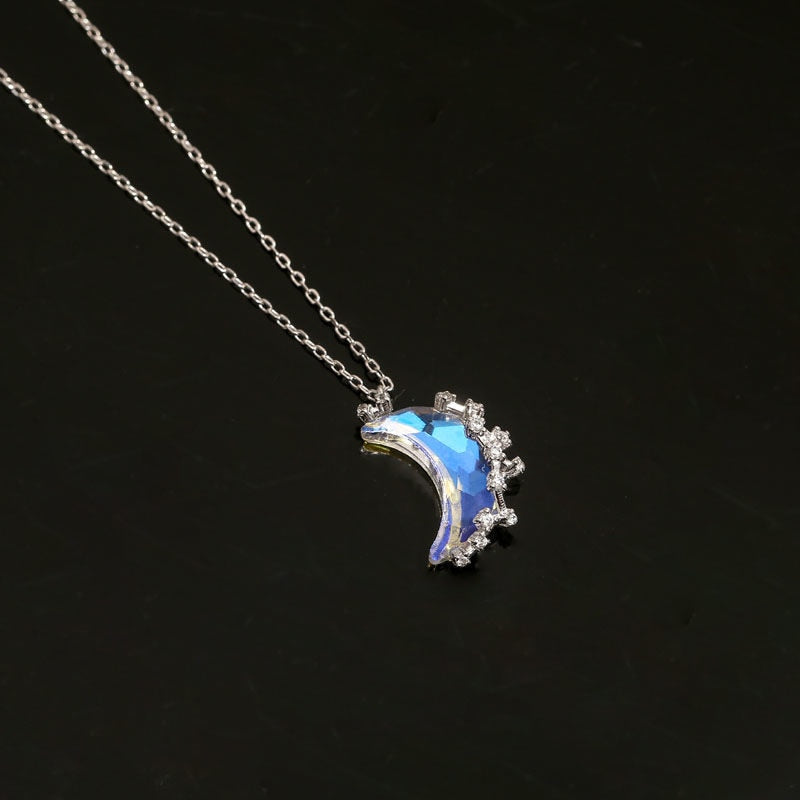 Luna Glowing Stone Moon Necklace