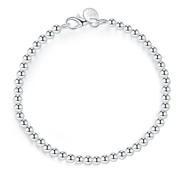 LEKANI 100% 925 Real Sterling Silver Beads Bracelet - Kirijewels.com