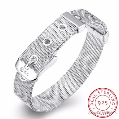 Pure 925 Sterling Silver Belt Bracelet - Kirijewels.com