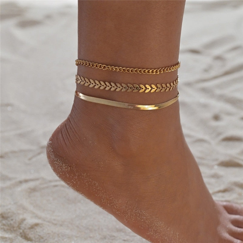 Wasaga Beach Chain Ankle Bracelet