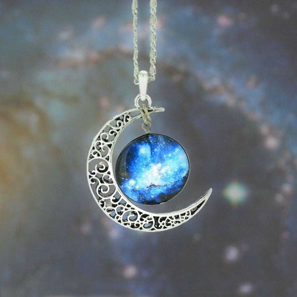 FREE - Galaxy Necklace-Necklace-Kirijewels.com-Blue Milky Way-Kirijewels.com