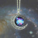 Moon Galaxy Collares Necklace-Pendant Necklaces-Kirijewels.com-5-Kirijewels.com
