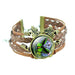 Bronze Leather Butterfly Bracelet-Charm Bracelets-Kirijewels.com-Black & Green-Kirijewels.com