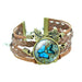 Bronze Leather Butterfly Bracelet-Charm Bracelets-Kirijewels.com-Double Blue-Kirijewels.com