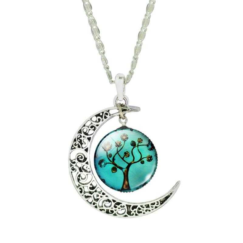 FREE Moon Tree Pendant Necklace-Necklace-Kirijewels.com-Green-Kirijewels.com