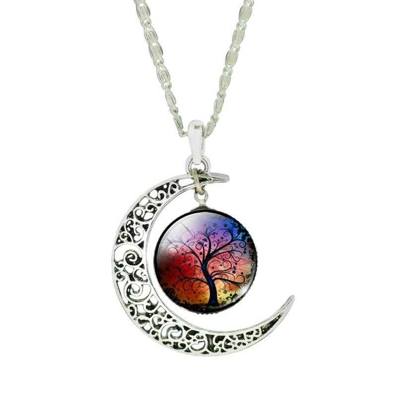 Moon Tree Pendant Necklace-Necklace-Kirijewels.com-Milky Way-Kirijewels.com