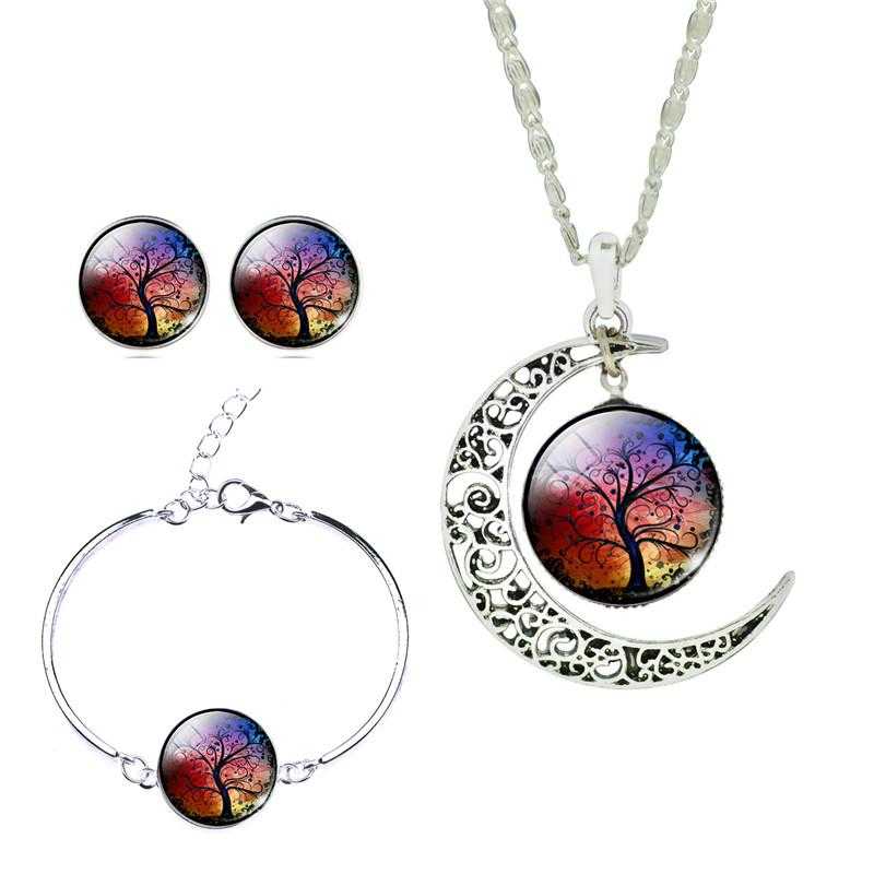 Romantic Moon Tree Jewelry Set-Jewelry Set-Kirijewels.com-purple-Kirijewels.com
