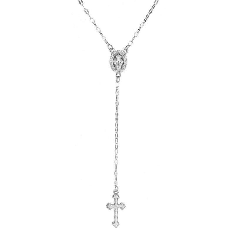 Bohemia Virgin Mary Coin Chain Necklace - Kirijewels.com