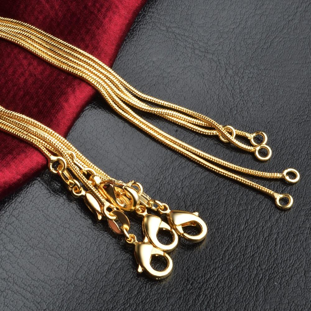 Amara 18K Gold Plated Snake Chain Necklace - Kirijewels.com