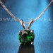 Free Round Copper Gemstone Necklace-Necklace-Kirijewels.com-Green-Kirijewels.com