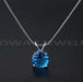 Free Round Copper Gemstone Necklace-Necklace-Kirijewels.com-Light Blue-Kirijewels.com