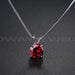 Round Copper Gemstone Necklace-Necklace-Kirijewels.com-Red-Kirijewels.com