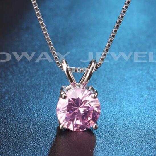 Free Round Copper Gemstone Necklace-Necklace-Kirijewels.com-Pink-Kirijewels.com