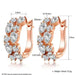 LOWAY Flower Cubic Zirconia Earrings-Stud Earrings-Kirijewels.com-Rose White-Kirijewels.com