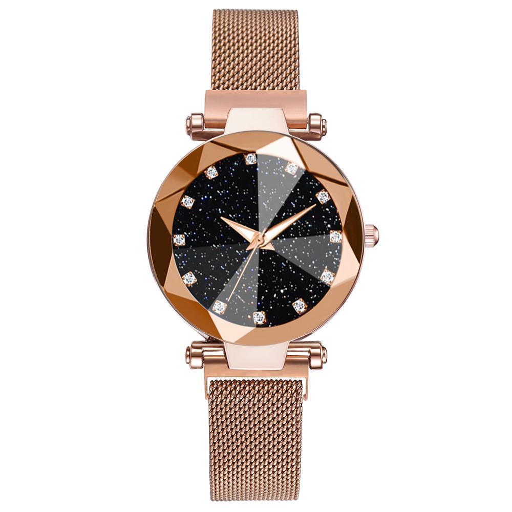 Ladies magnetic starry sky clock luxury women watches fashion diamond female quartz wristwatches relogio feminino zegarek damski hot sale