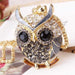 Diamond Owl Necklace-Necklace-Kirijewels.com-Black-Kirijewels.com