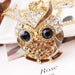 Diamond Owl Necklace-Necklace-Kirijewels.com-Coffee-Kirijewels.com