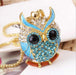 Diamond Owl Necklace-Necklace-Kirijewels.com-Blue-Kirijewels.com