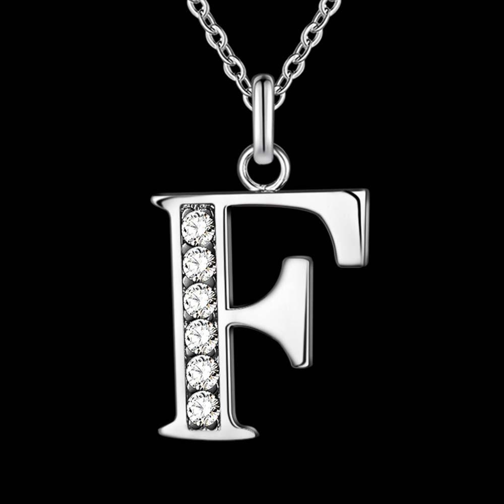 Alphabet Personalized Charm Pendant Necklace-Chain Necklaces-Kirijewels.com-F-Kirijewels.com