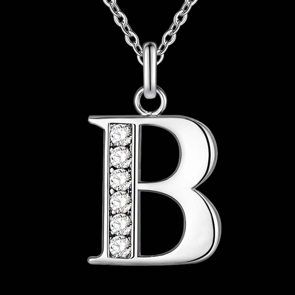 Alphabet Personalized Charm Pendant Necklace-Chain Necklaces-Kirijewels.com-B-Kirijewels.com