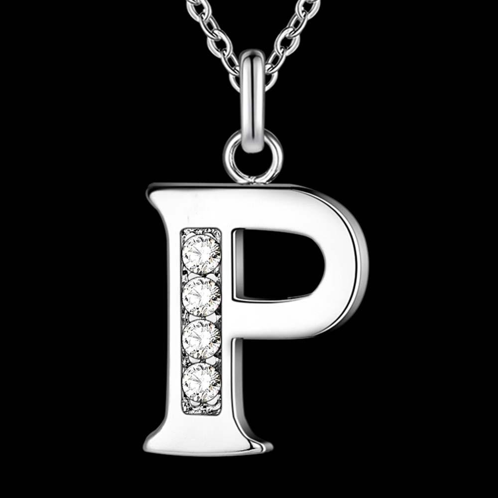 Alphabet Personalized Charm Pendant Necklace-Chain Necklaces-Kirijewels.com-P-Kirijewels.com