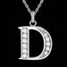 Alphabet Personalized Charm Pendant Necklace-Chain Necklaces-Kirijewels.com-D-Kirijewels.com