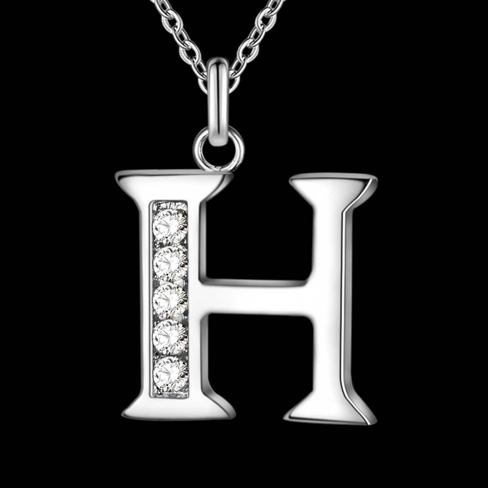 Alphabet Personalized Charm Pendant Necklace-Chain Necklaces-Kirijewels.com-H-Kirijewels.com