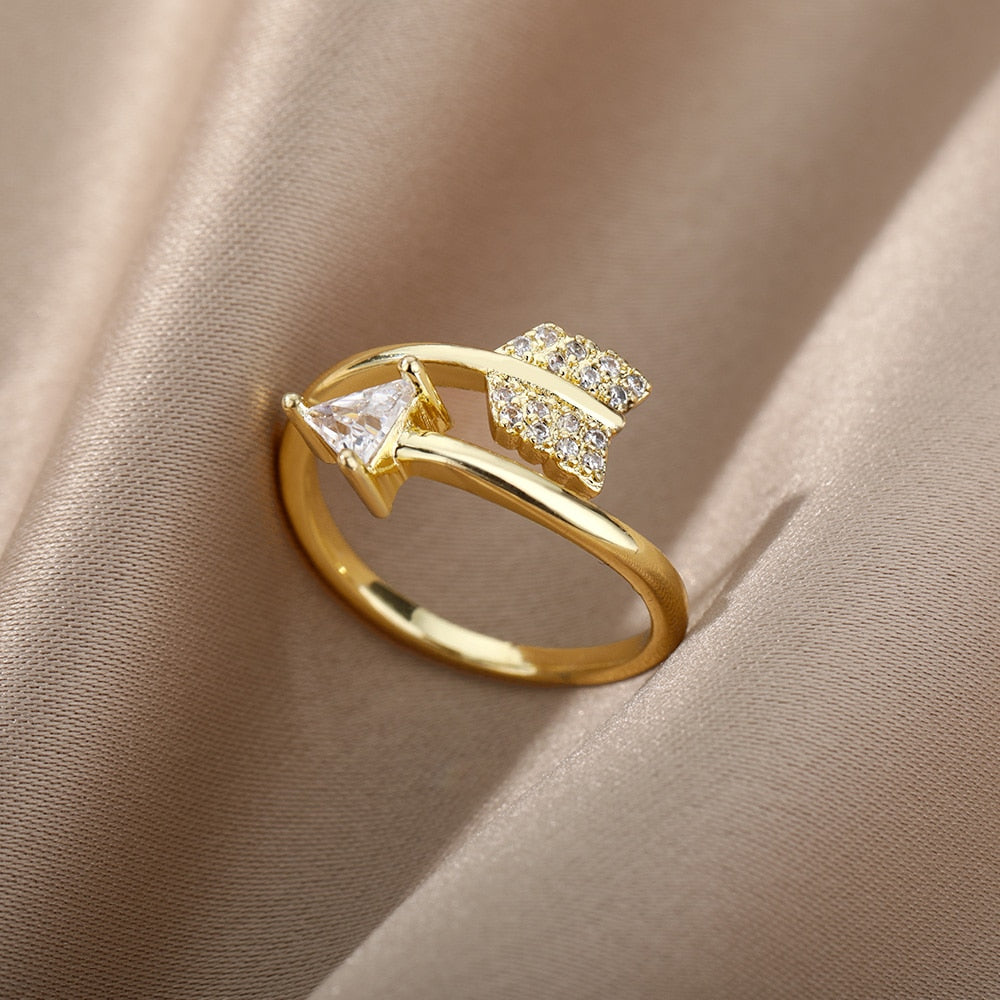 Evil Eye Adjustable Stainless Steel Wedding Ring