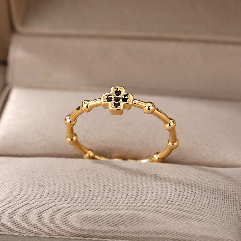 Mary's Garden Jewelry, Rose Ring, 14K Gold Catholic Jewelry, Rosary Ring –  The Little Catholic