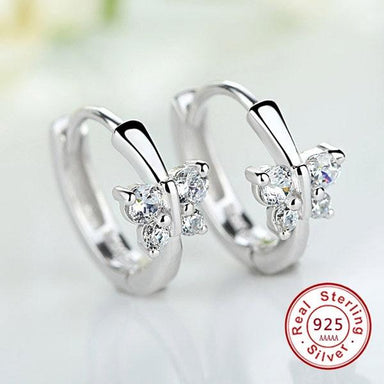 Propose 925 Sterling Silver Butterfly Earrings - Kirijewels.com