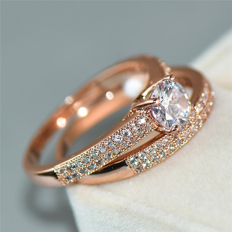 Promise White Bridal Wedding Ring