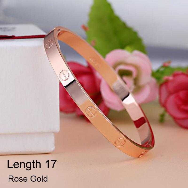 Free Luxury Stainless Steel Cuff Bracelet-Bracelet-Kirijewels.com-Style 2 Rose Gold 17-Kirijewels.com