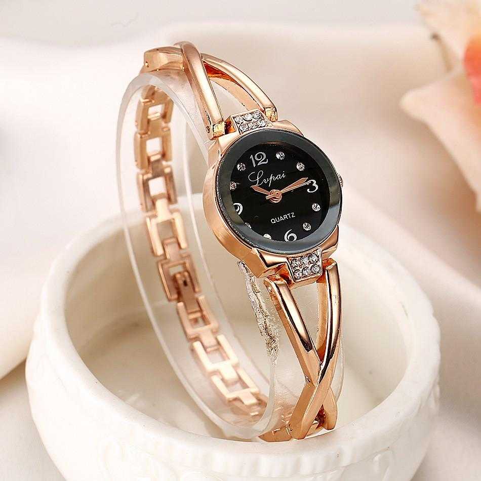 Free Lupai Luxury Stainless Steel Wristwatch-Watch-Kirijewels.com-Gold 717-Kirijewels.com