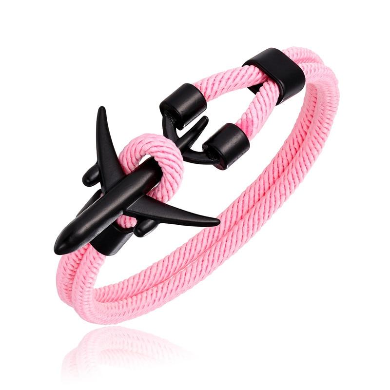 Rope Chain Anchor Airplane Bracelet - Kirijewels.com