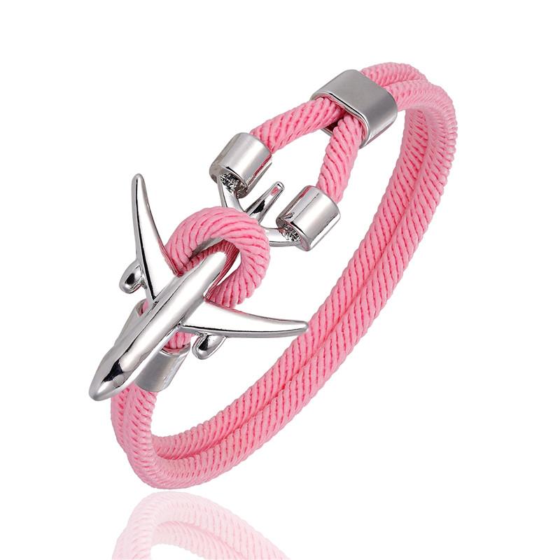 Rope Chain Anchor Airplane Bracelet - Kirijewels.com